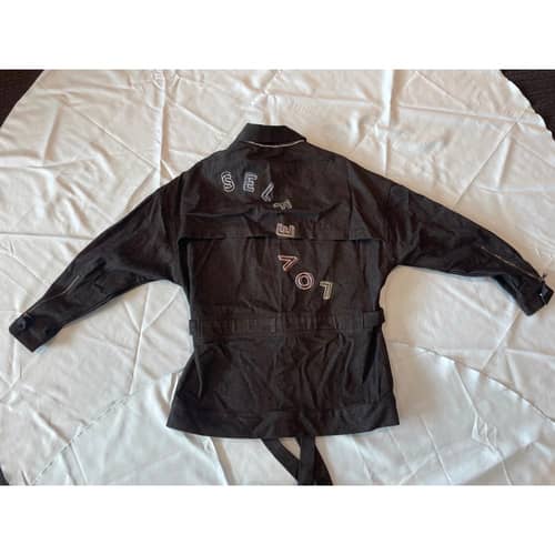 Image of Demi Lovato Auction Item: Ashton Michael Black Self Love Denim Jacket