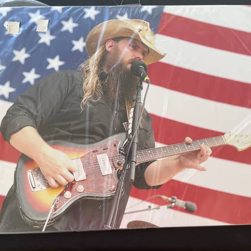 Image of Photo of Chris Stapleton at Willie Nelson's 4th of July Picnic