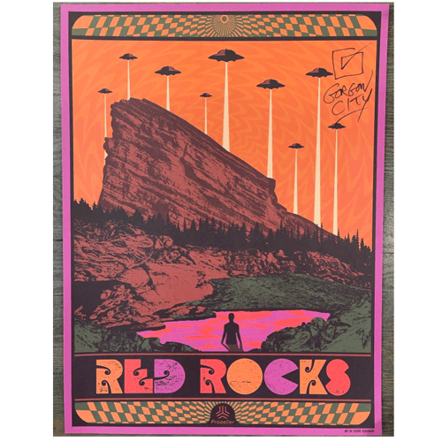 Image of KALEO Signed Red Rocks x Propeller 2022 Poster