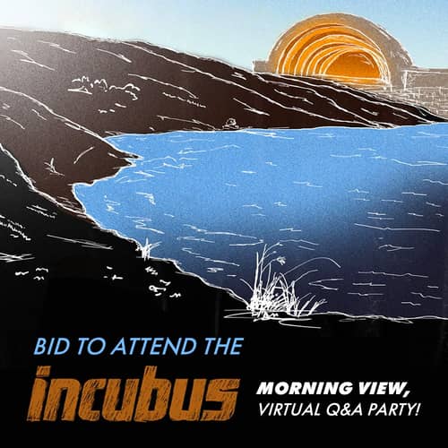 Image of Bid now to attend the Incubus Morning View Virtual Q&A Party! Spot 3