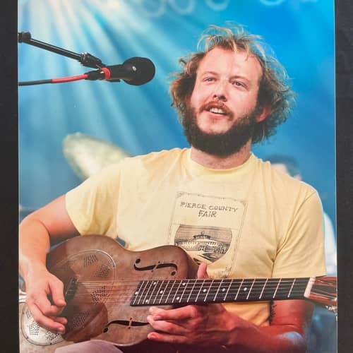 Image of Photo of Justin Vernon of Bon Iver, Bonnaroo 2009 By Randy Cremean