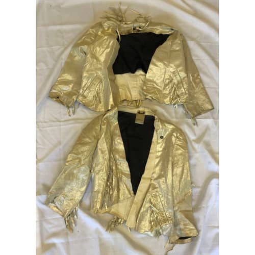 Image of Demi Lovato Auction Item: Light Gold Jacket