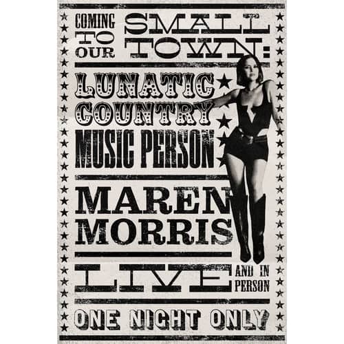 Image of Signed Maren Morris 'One Night Only' Poster