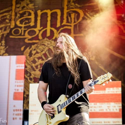 Image of Mark Morton of Lamb of God's Signed Jackson Guitar (Used on Tour)