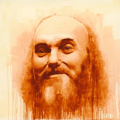 Image of Original Painting of Ram Dass by Ian McKown/Lodro Gyatso (Denver-Based Artist)