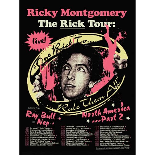 Image of Signed Ricky Montgomery Tour Poster