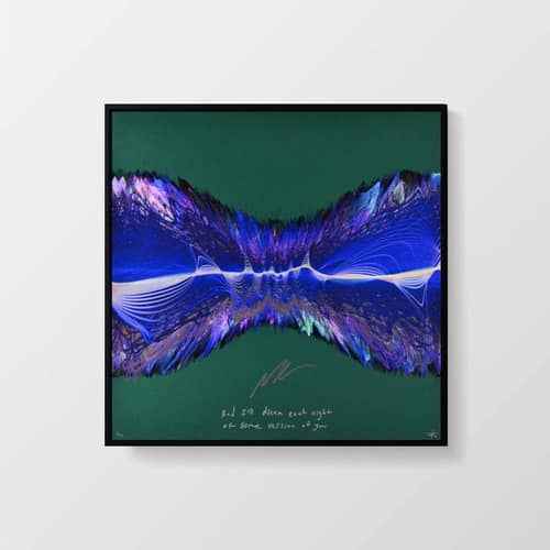 Image of Limited-Edition Soundwaves Artwork Created From the Audio of Noah Kahan's Breakout Single 'Stick Season'