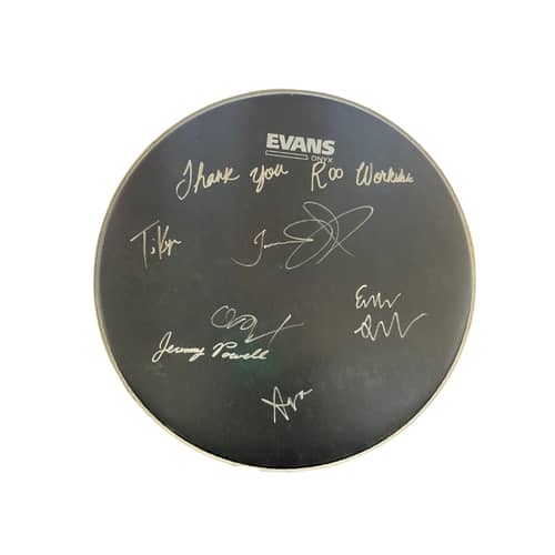 Image of Drumhead Signed by Southern Avenue