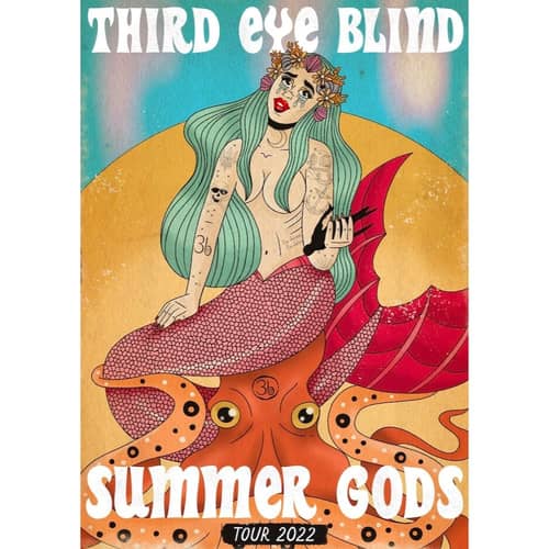 Image of Signed Third Eye Blind Summer Gods Tour 2022 Poster