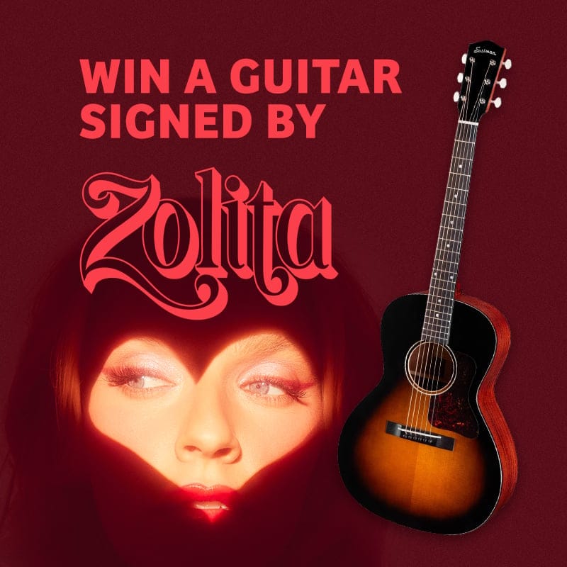 Image of Win a Guitar Signed by Zolita