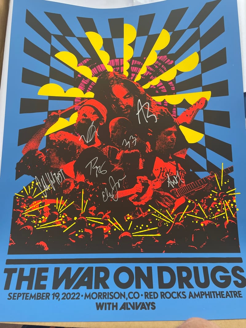 UPGRADE YOUR SEATS TO THE HOUSE BOX & WIN A POSTER SIGNED BY THE WAR ON DRUGS