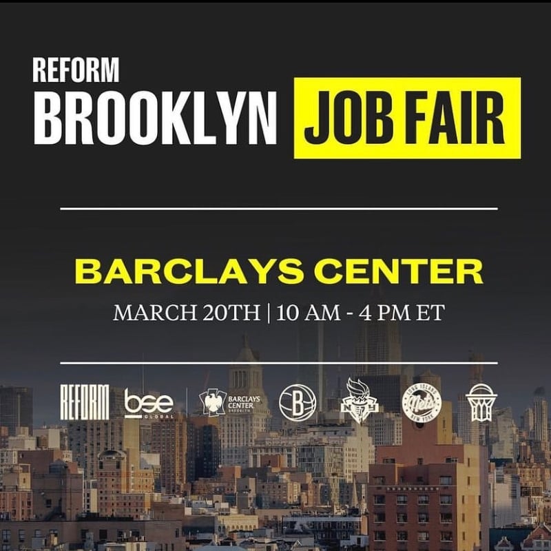 Brooklyn Job Fair March 2023 With REFORM Alliance
